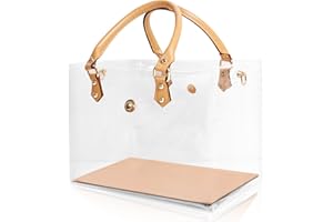 KTNGY Clear PVC DIY Tote Bag Handbag Making Kit Handmade Gift Bag Craft Accessory Tool Set Birthday Holiday Gift Bag