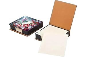 NDNXYXGS Diamond Painting Kit Note Box,Memo Paper Storage Box Diamond Art,Sticky Note Holder Diamonds Art,Diamonds Painting Memo Pad For Office Desk. (Bird)