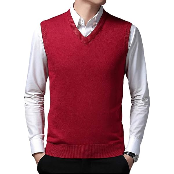 メンズウェア made in USA MELROSE Vneck sweat vest 71PYyXNbIsL._UY350_.jpg