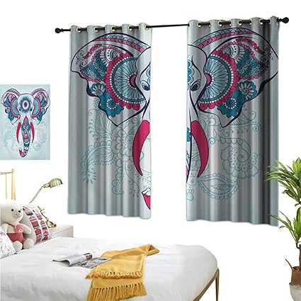 Amazon Com Henna Decorative Curtains For Living Room Doodle