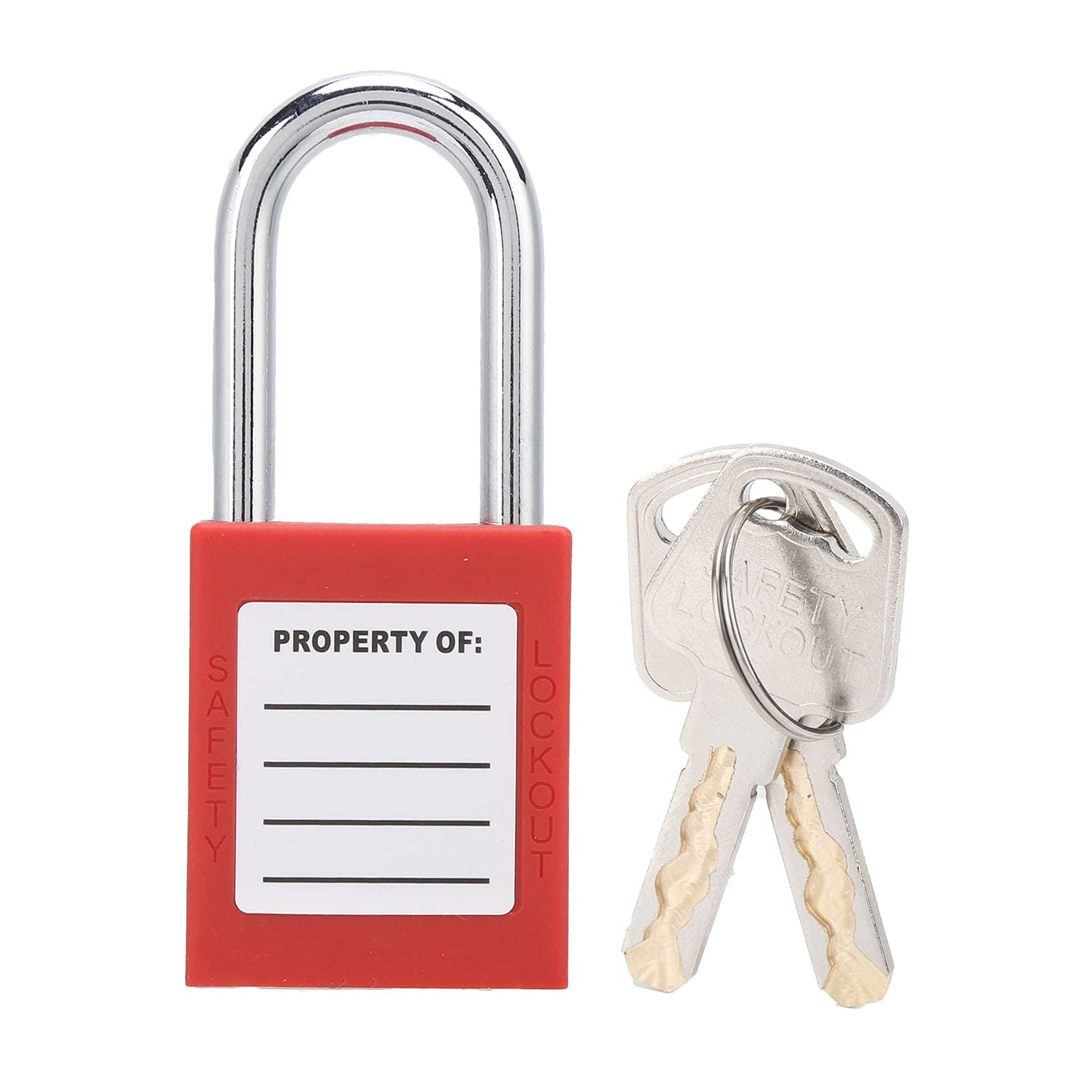 38MM Lockout Tagout Lock Anti‑Skid Steel Beam Isolation Design Padlock with 2 Keys