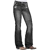 Flamingals Low Rise Boot Cut Jeans for Women Butt Lifting Western Pants with Pockets Flare Jeans Women