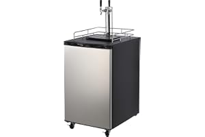 170L Large Capacity Kegerator - Professional Dual Tap Draft System with CO2 Tank, Stainless Steel Build & Accurate Temperature Control | Perfect for Home Bars, Man Caves, Catering & Pubs