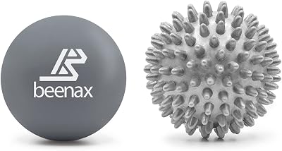 Beenax Lacrosse & Hard Spiky Massage Ball Set for Trigger Point Relief