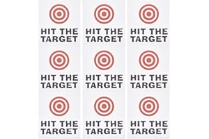 GORGECRAFT 10 Sheet Toilet Target Aiming Stickers Red Bullseye Target Sticks Potty Training Toilet Pee Target aim Bullseye De