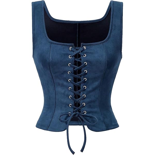 トップス theredthread S cow lace up vest THEREDTHREAD / ザレッドスレッド】S cow lace up vest