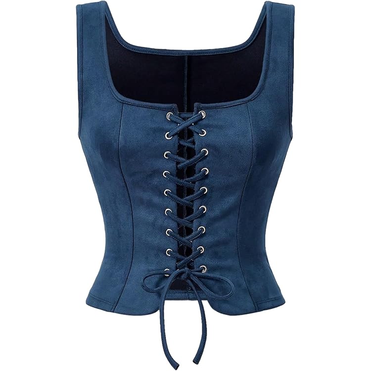 トップス S cow lace up vest Theredthread THEREDTHREAD / ザレッドスレッド】S cow lace up vest