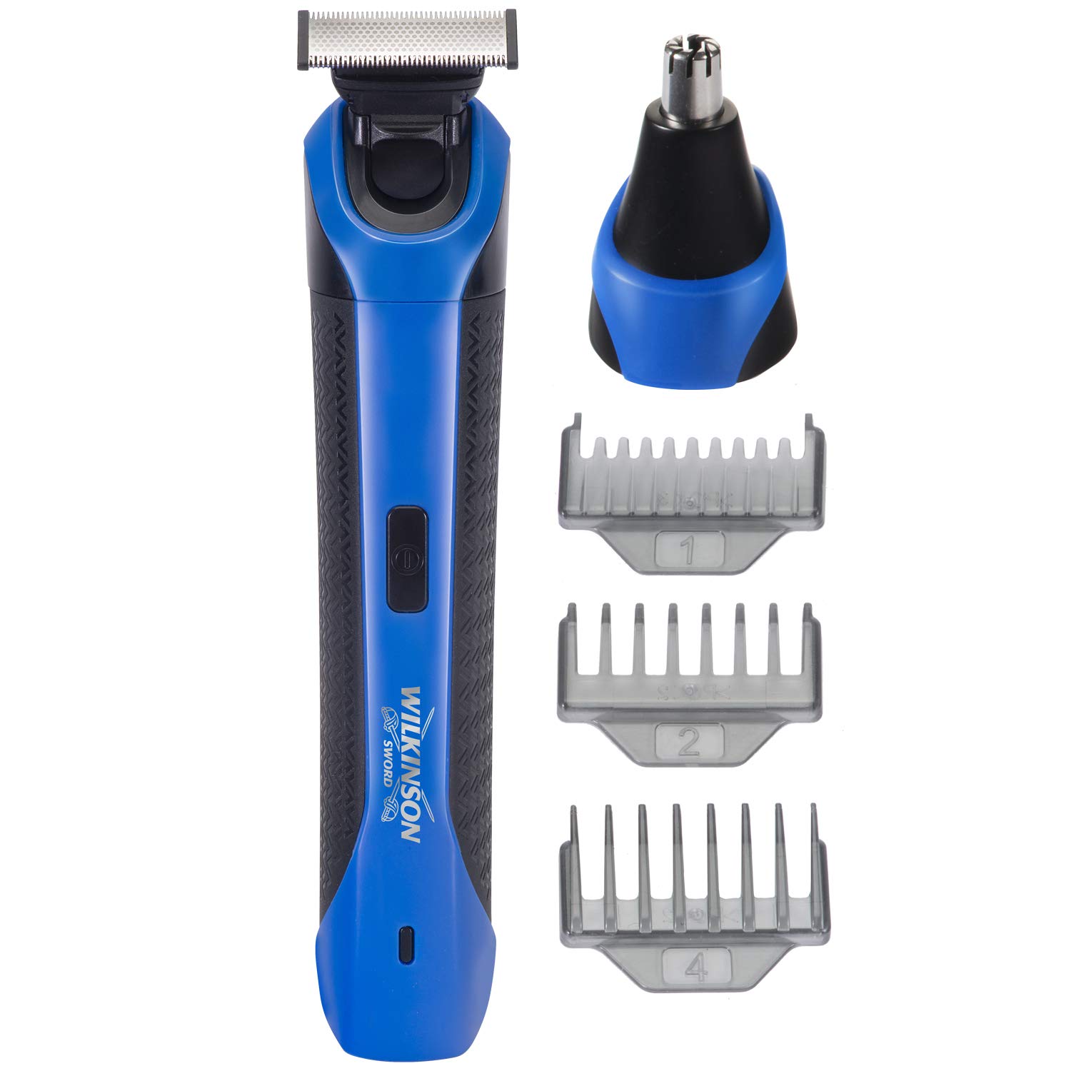 Wilkinson Sword Shave & Style Men's USB Rechargeable Multipurpose Razor, Nose Trimmer, 3 Position Comb, Waterproof