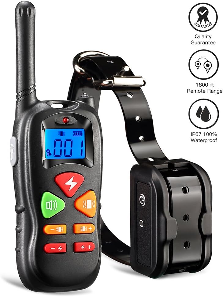 Reviews Wiscky Shock Collar for Dogs Dog Training Collar with Remote for Small Medium Large Dogs