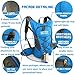 NORTHERN BROTHERS Lightweight Hydration Backpack Bladder Pack Daypack with 3 Liter/100 oz Reservoirs Water Bladder Bag (Orange Backpack + 3L Bladder)