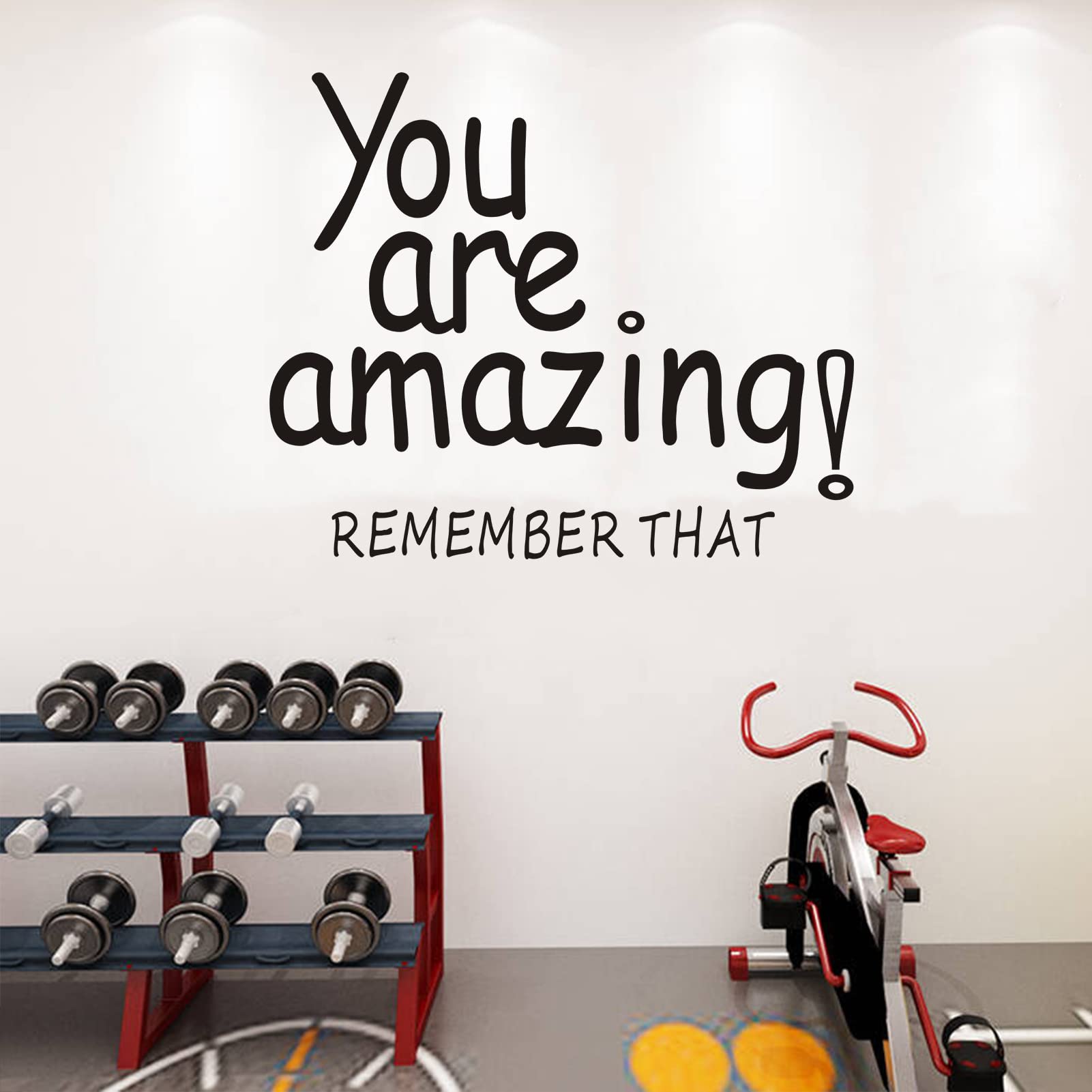 Wall Decals for Kids, Inspirational Wall Stickers, (Easy to Apply), Vinyl Wall Decor Art Living Room Bedroom Gym Office School Nursery Quotes Motivational Sayings Words Signs, You are Amazing 24"X20"
