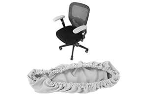 FDIT 1 Pair Knitted Elastic Fabric Chair Armrest Covers Office Wheelchair Arm Rest Pad Elbows Forearms Pressure Relief slipcover (Gray)