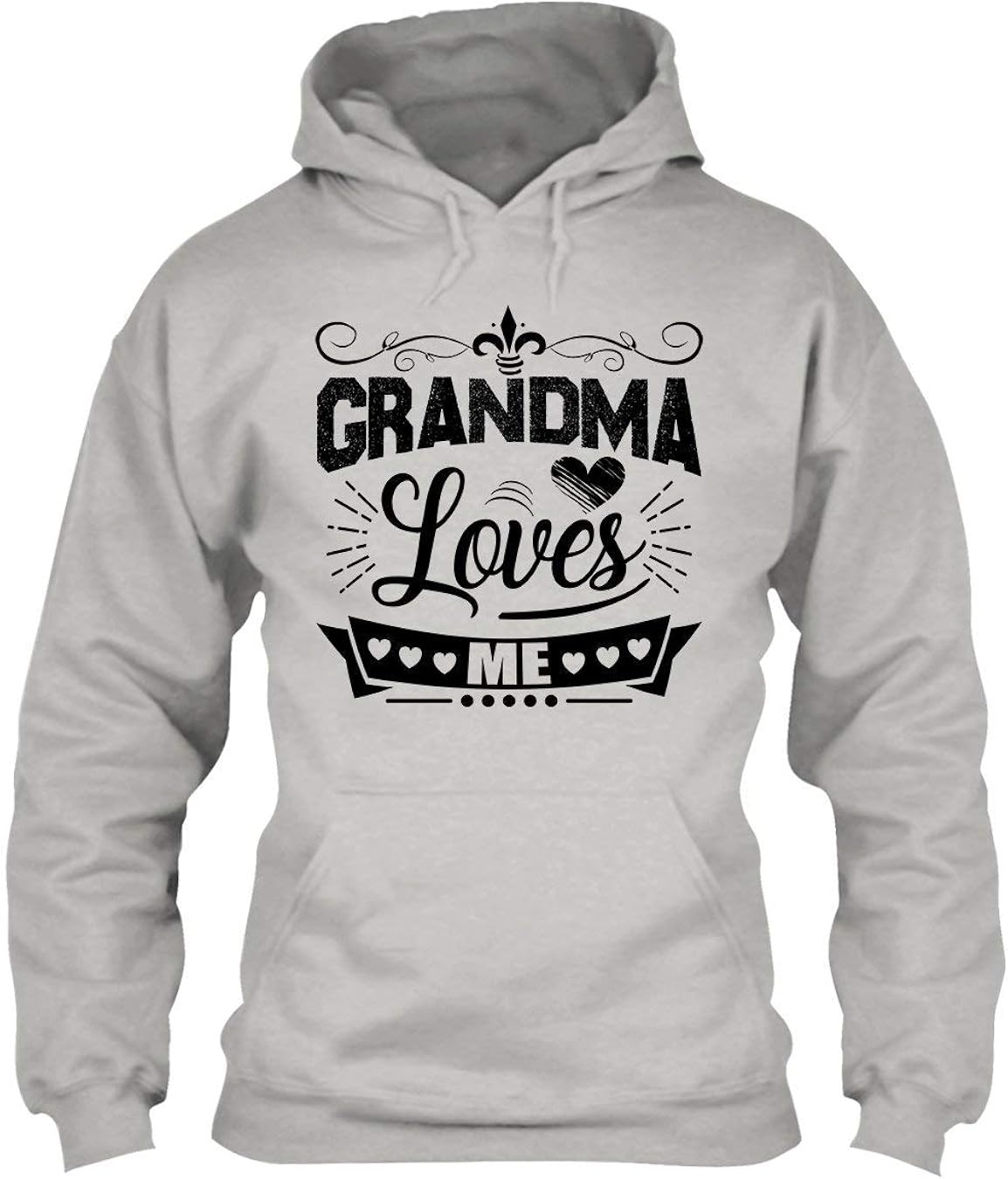 Dedesty Funny Hoodie Men's Grandma Loves Me Customized Long Sleeve Hoodie Amazon.co.uk Clothing