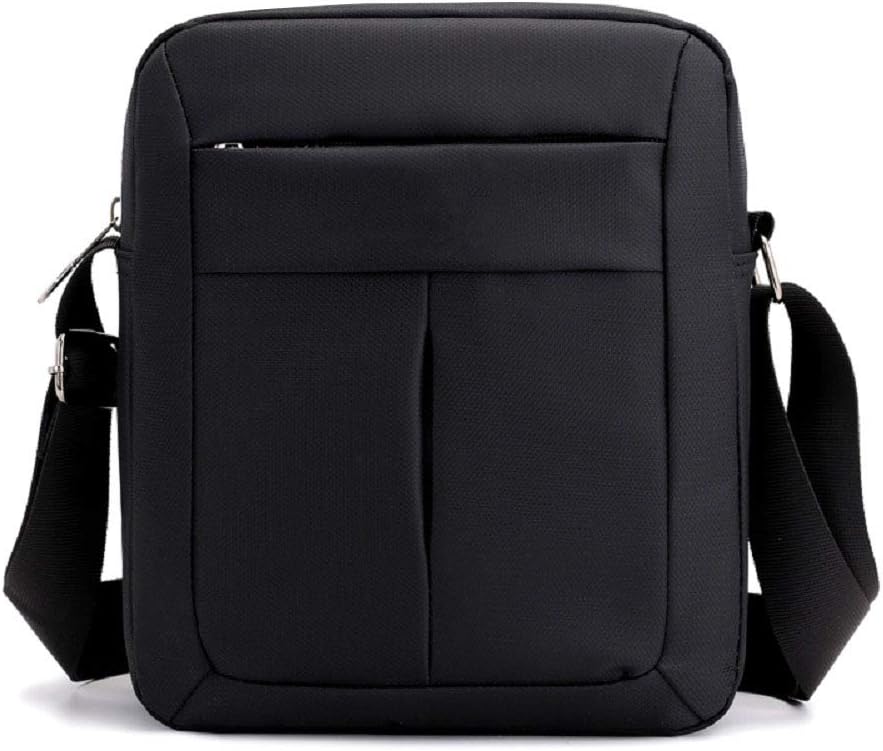 Men's Messenger Bag Small Crossbody Shoulder Bags Man Purse Casual Travel Bag for Work Business Men and Women (Black)