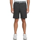 Grand Slam Mens Flat Front 9" Golf Short with Expandable Waistband