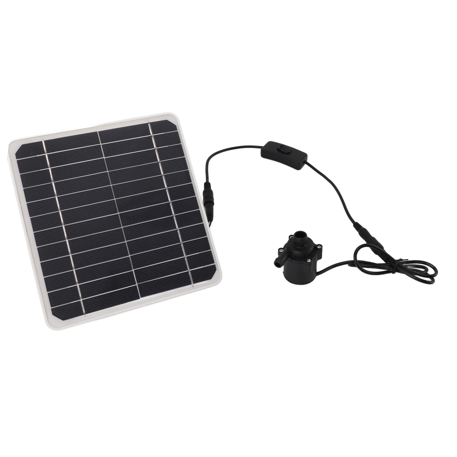 50W Solar Powered Water Pump Solar Panel Kit with 24 Hour Operation, Adjustable Switch, and Reliable Performance Perfect for Bird Bathing and Fish Tanks