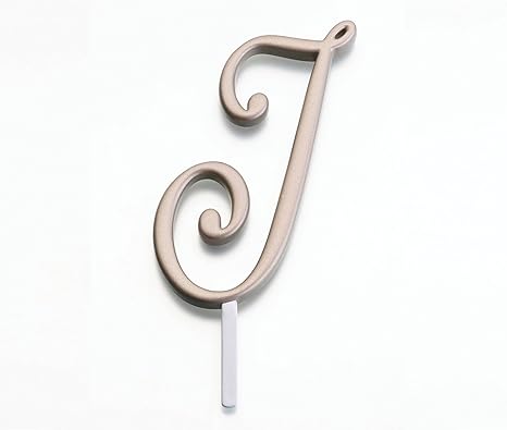 Lillian Rose Monogram Letra Letra J 127 Cm Color Dorado