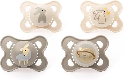 MAM Original Day & Night Soothers 0-6 Months 4 Pack Orthodontic Teat