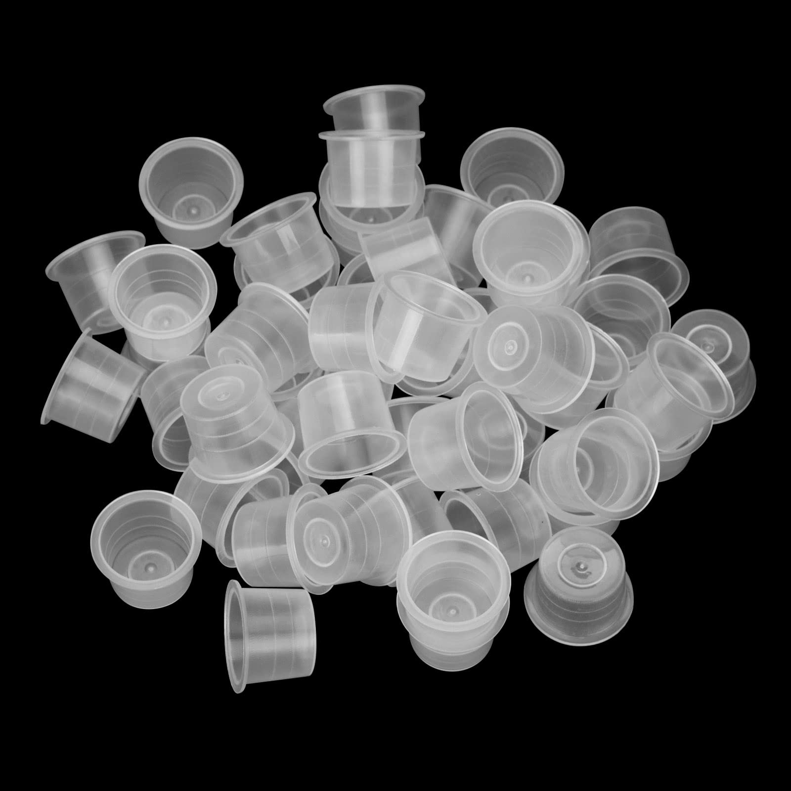 ATOMUS 50Pcs Tattoo Ink Cups XLarge Size Disposable Ink Cups Tattoo Pigment Caps Holder Container Supplies