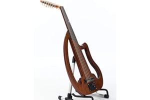 Professional Electric Oud Silent Oud made of Mahogany wood with Guitar Mechanical pegs & Kurschner strings, Comes with Free r