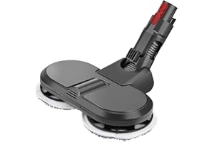 FUNTECK Dual Spin Mop Attachment for Dyson Cleaner V7 V8 V10 V11, Excluding Water Container