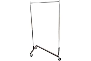 SSWBasics Compact Clothing Rack (Z-Truck Rolling Rack) - 36'' W x 24''D x 68''H (Holds 300lbs) - Sturdy Heavy Duty Clothing Rack Z Truck Garment Rack for Retail, Thrift, Boutique, Consignment, Home,
