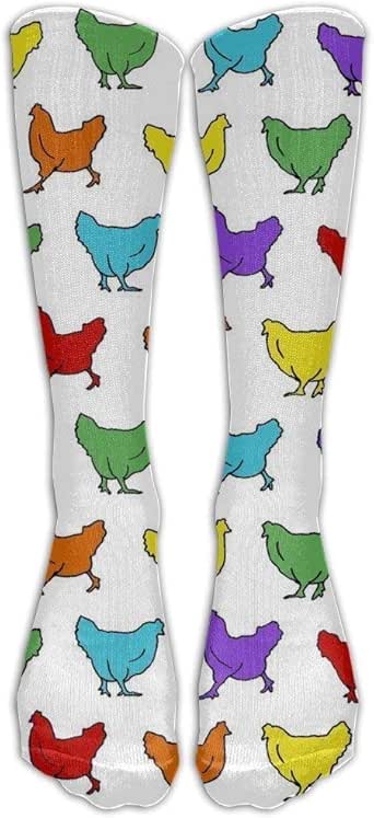socks chicken compression rainbow