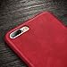 X-level for iPhone 7 Plus Case,for iPhone 8 Plus Case, Premium PU Leather Case [Vintage Series] Slim Fit Lightweight Soft Back Protective Cover for iPhone 7 Plus/iPhone 8 Plus 5.5'' (Red)