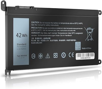 BIUBOTY WDXOR Laptop Battery 11.4V 42WH for Dell Inspiron Latitude Vostro 3CRH3