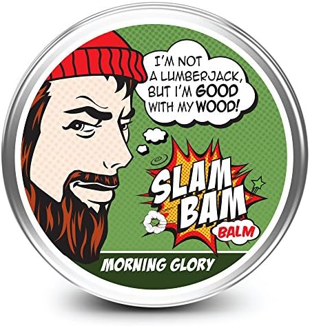 Slam Bam Beard Balm & Conditioner for Beard - The Best All Natural Beard Softener for Men's Beards - Huge 2 Oz - Subtle Evergreen Scent