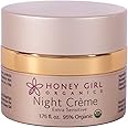 Honey Girl Organics Night Creme Extra Sensitive, Honey based Skin Care for Sensitive Skin, USDA Certified Organic Face Moisturizer, All In One: Face, Eye, Neck Cream, Made in Hawaii (1.75oz)