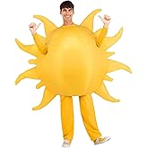 Inflatable Sun, Moon & Earth Costumes for Adults | Blow-Up Solar System Cosplay Outfits | Parade Costumes