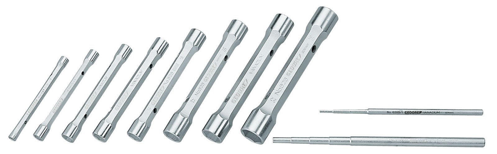 GEDORE KD 626-8 Double Socket Spanner Set 8-Piece 6-22 mm