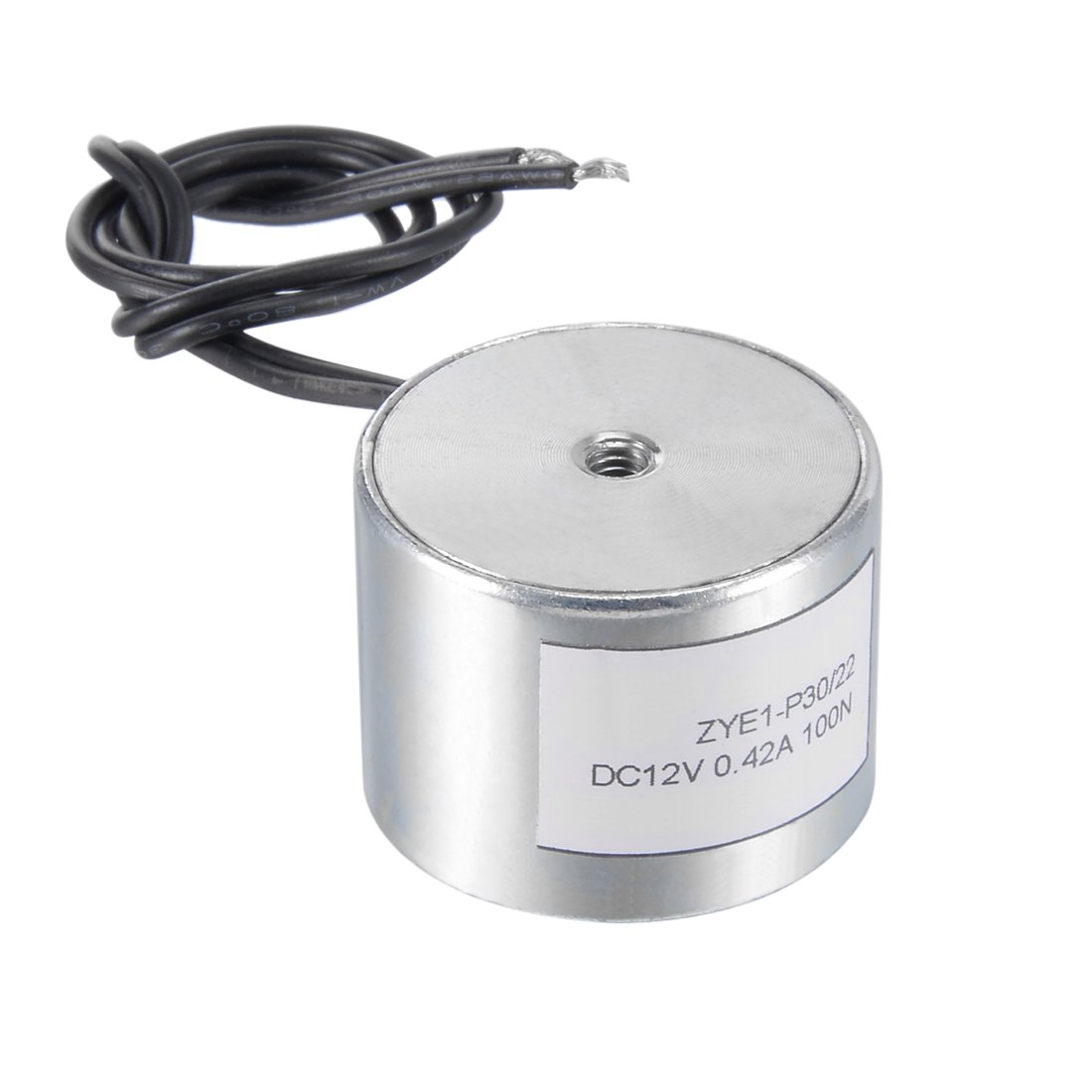 uxcell DC24V 180N Lift Holding Electromagnet Sucking Disc Electric Lifting Magnet Solenoid 34mm x 18mm