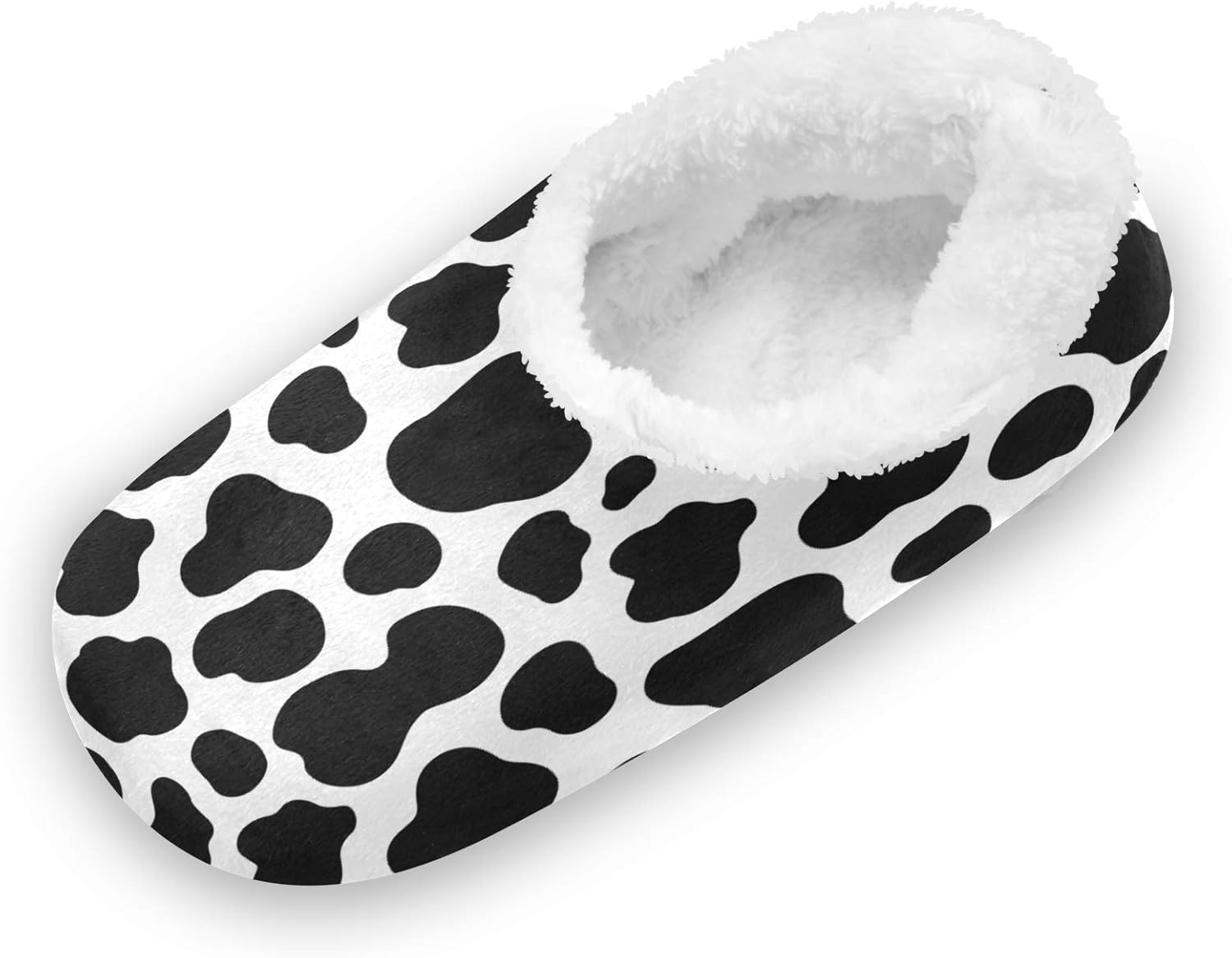 TropicalLife LUCKYEAH Milk Cow Spot Pattern House Slippers for Women