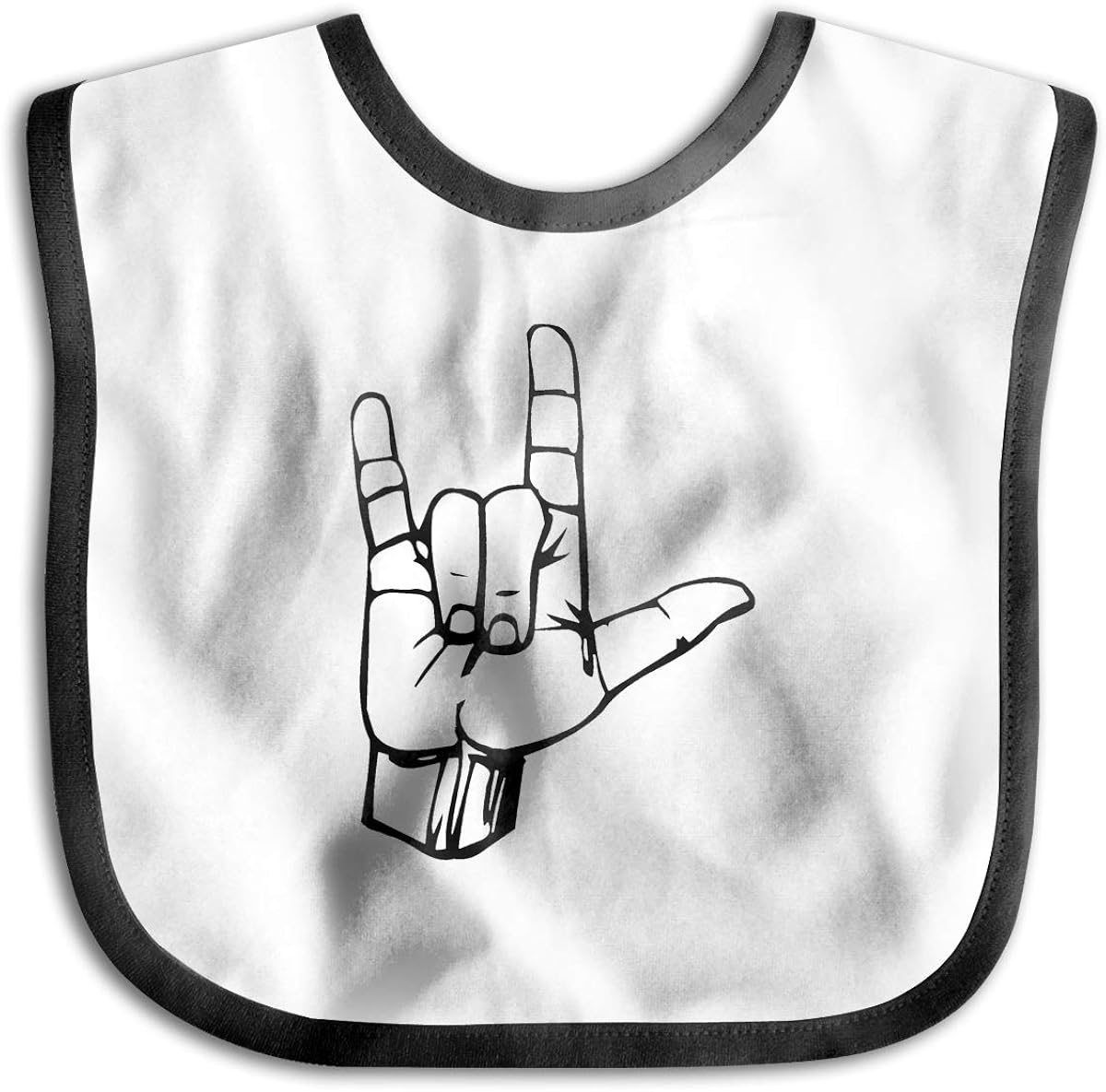 Sign Language Baby Cotton Saliva Towel Bibs Waterproof
