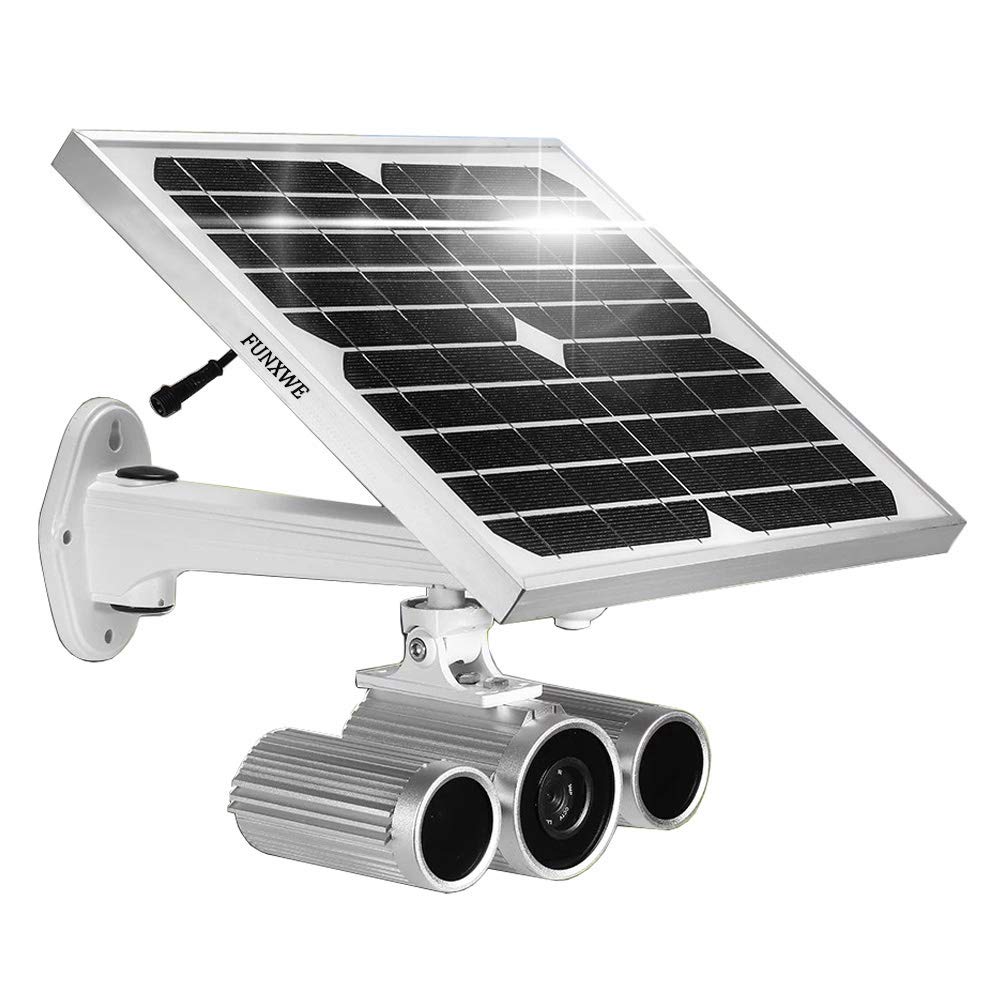 Funxwe 1080P Full-HD Solar Power WiFi IP Camera P2P Wireless AP Network 2.0 Megapixels Starlight Night Vision Outdoor Battery Powered
