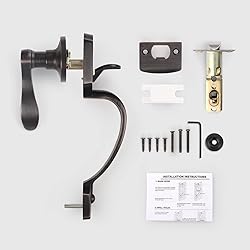 KNOBWELL Front Door Handle, Single Cylinder Front