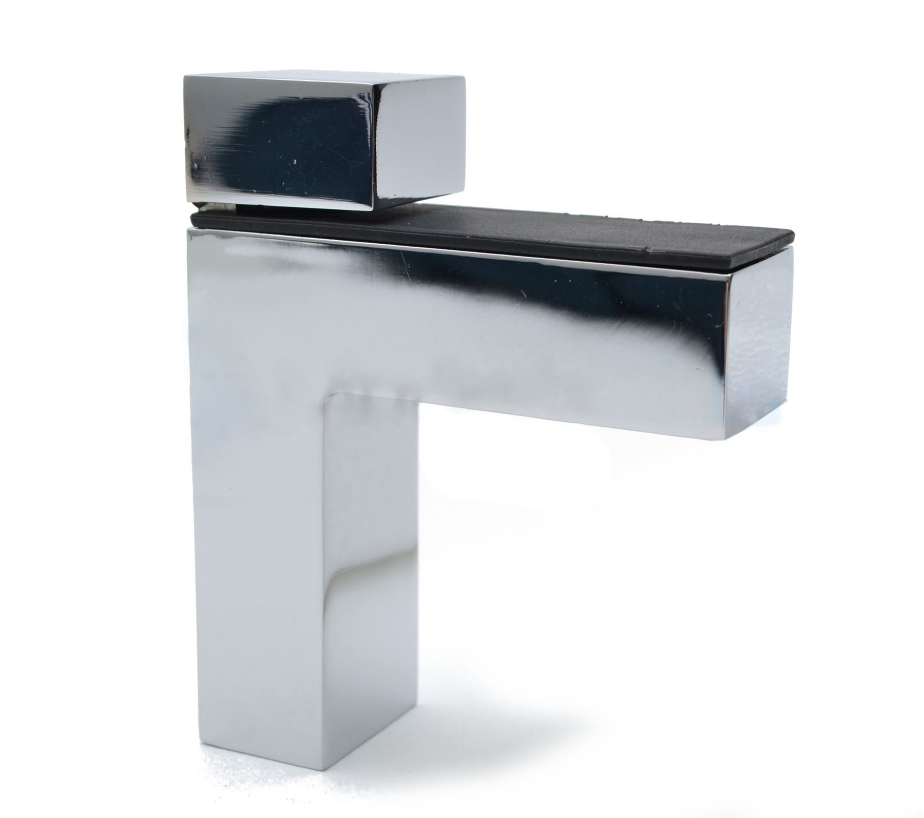 Chrome Shelf Bracket Glass Shelf Support 2-45mm Thickness Shelves Pack of 2