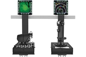 HUYE Hotas Mount for Logitech X56,X52,X52 Pro, Throttle and Hotas Systems for Thrustmaster T Flight HOTAS,Thrustmaster T.16000M, Thrustmaster TCA,Hotas Desk Mount for The Flight Sim Game Joystick