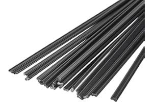 MECCANIXITY 20pcs 8 Inch Plastic Welding Rods PP Welding Strips Welder Rods for Car Bumper, Kayak Repair, Plastic Welder, Bla