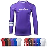Gold BJJ Foundation Rash Guard - Ranked No-Gi and
