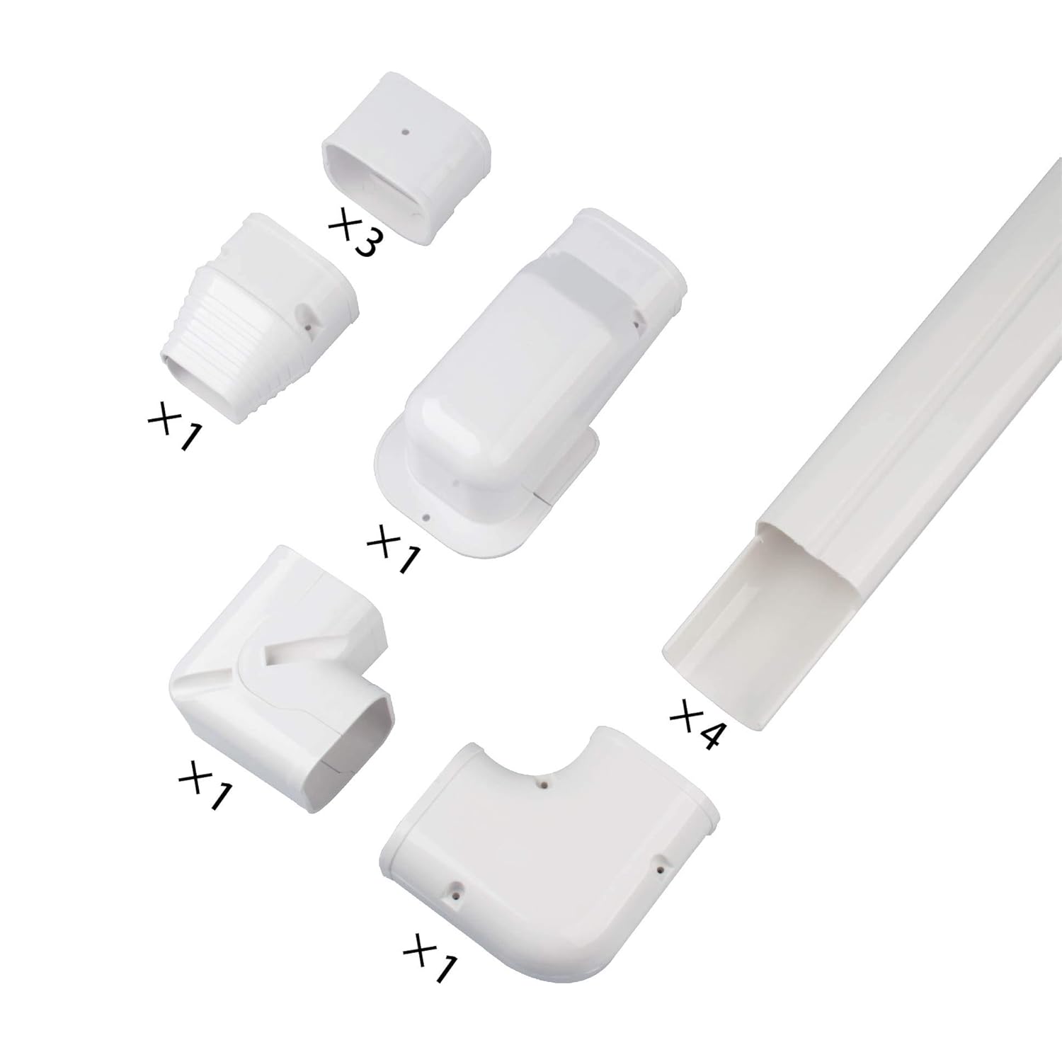 AC Parts Decorative PVC Line Set Cover Tubing Kit for Central Air