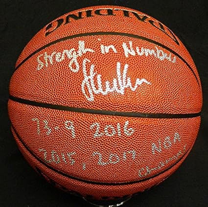 steve kerr signed basketball