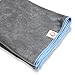 Car Seat Cover by DryGuyTowel Large Absorbent Odor-Free Microfiber Towel Covers - Easy on and off Machine Washable Protector - Universal Fits Most Auto Truck F150 and SUV (Gray/Light Blue)