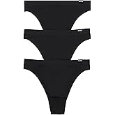 Bonds womens Seamless Icons Thong in Stretchy High Rise Fit for Women, 3-pack