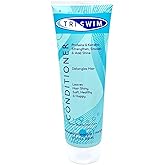 TRISWIM Swim Conditioner 8.5oz | Hydrates, Strengthens & Smooths Hair | Repairs Damage from Chlorine, Bromine & Saltwater | Protein & Keratin Formula | Sunkissed Pineapple + Mango Scent
