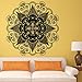 Wall Sticker, Fheaven Mandala Indian Flower Home Vinyl Mural Wall Decal Art Stickers for Bedroom,Living Room,Dining Room (Black)