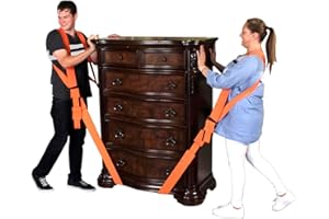 MAXBROTHERS Moving Straps, 2-Person Lifting and Moving System for Move, Lift, Carry, Secure Furniture, Appliances, Mattresses
