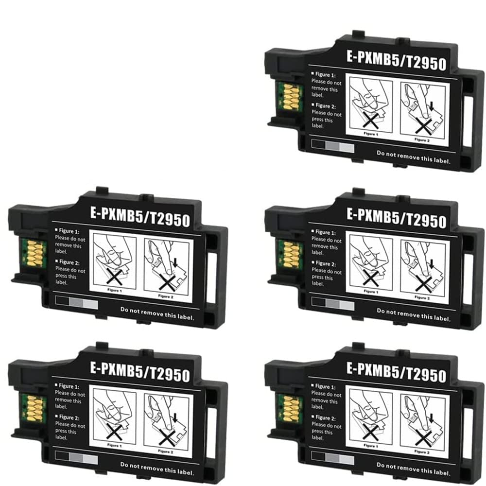 AQree Compatible T2950 T2950/PXMB5 Ink Maintenance Box WF-100 WF-110 WF-100W WF-110W Printer (5 Pack)